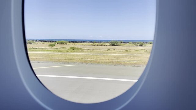 Taxiing on the runway before takeoff. Flights from Daniel K. Inouye International Airport in Honolulu, Oahu, Hawaii, to Narita Airport in Tokyo, Japan. The Airbus A380 is a large wide-body airliner.