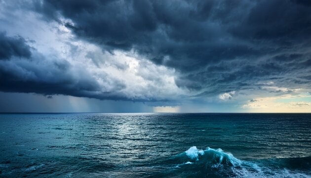 Storm Over The Sea