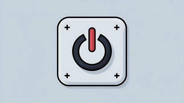 Power button icon for digital applications