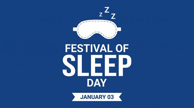 Festival of sleep day celebration vector banner