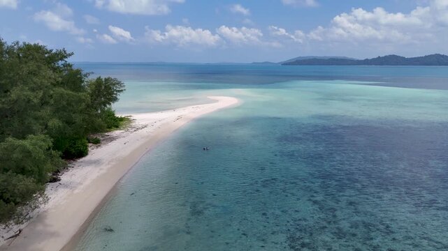 Kerayaan Beccu Beach, a white-sand beach in Kotabaru, South Kalimantan