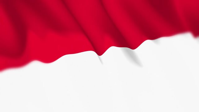 Monaco Flag Seamless Loop 4k 60fps Animation
