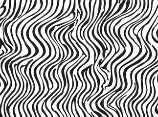 Obraz premium Intricate black and white swirling abstract pattern