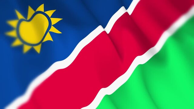 Namibia Flag Seamless Loop 4k 60fps Animation