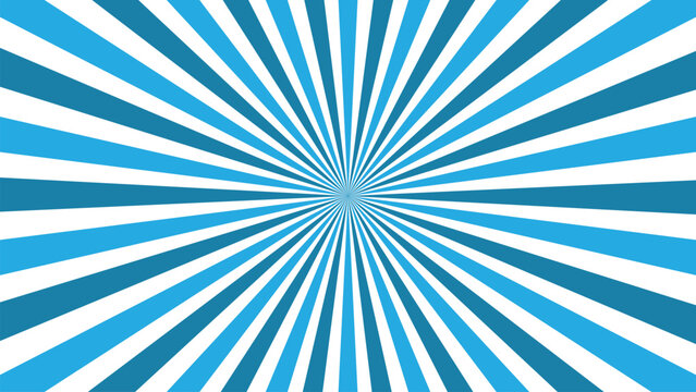 Abstract sunburst pattern blue design. Vintage sunrays illustration swirl grunge backdrop line. sun beam vector banner design and comic burst gradient concept pattern.