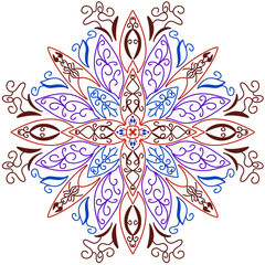 Fototapeta premium leaf mandala decorative