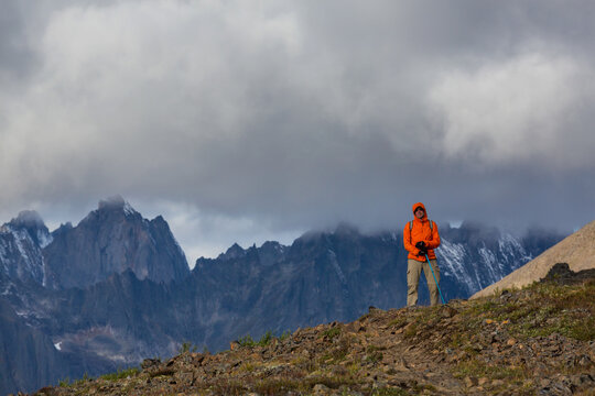 Hike in tundra