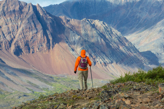 Hike in tundra