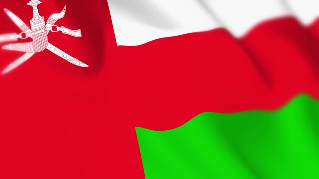 Oman Flag Seamless Loop 4k 60fps Animation