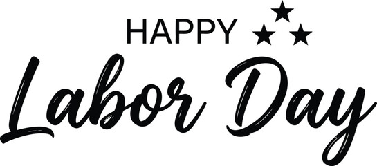 Happy labor day typography festive greeting for american workers holiday © Jaharul