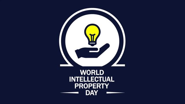 intellectual property world day light bulb hand