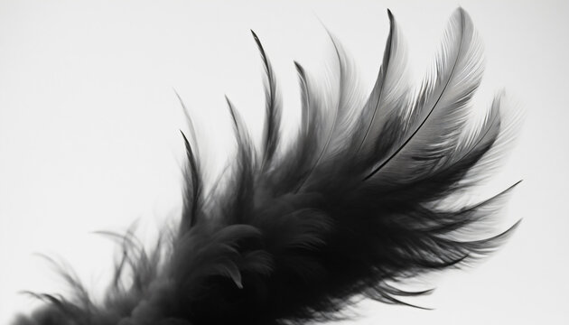 Macro dark bird feather texture for elegant fashion editorial