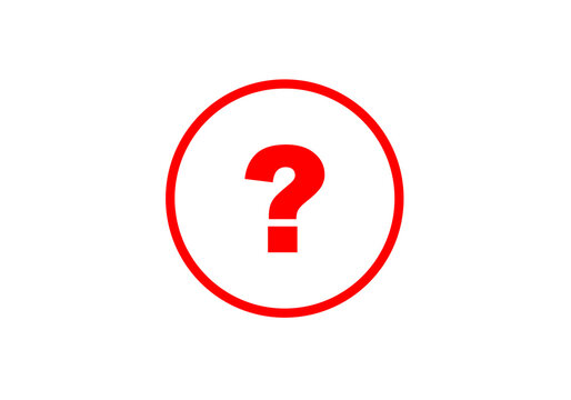 red question mark icon inside circle png transparent background