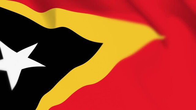 Timor Leste Flag Seamless Loop 4k 60fps Animation