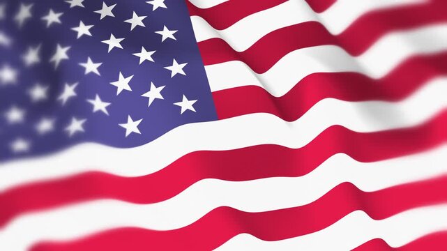 United States of America Flag Seamless Loop 4k 60fps Animation