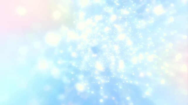 Abstract Bokeh Rainbow Colors Deep Bokeh Texture Glowing Light Particles Abstract Bokeh Rainbow Colors Deep Texture With Magical Sparkling Effect on Dreamy Blue Background For Creative Design