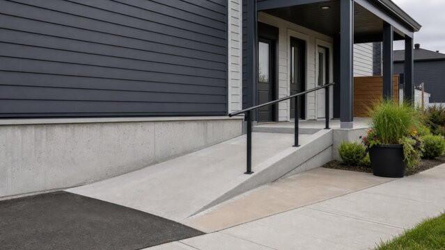 Missing Middle Housing Step Free Duplex Entrance Detail