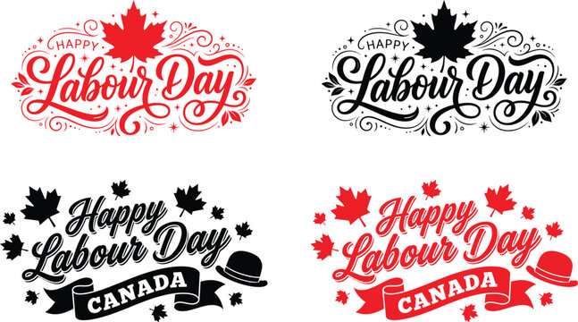 Vibrant Labour Day Canada Graphic Designs for Marketing and Advertising Campaigns