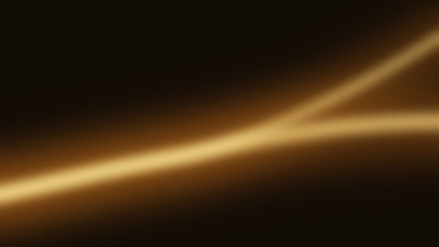 Abstract golden light streaks forming ay shape on a dark background, with soft focus, and motion blur, for creative digital