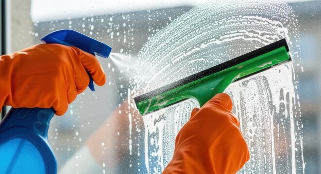 Professional window cleaning 