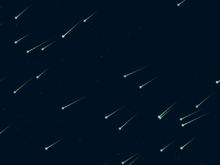 Falling Stars Comet Trails Dark Sky Pattern © iushakovsky