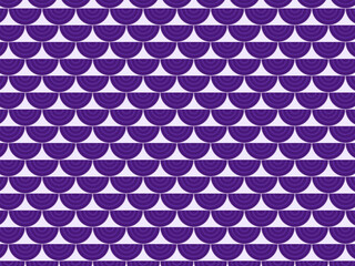 Overlapping Fan Scale Seigaiha Japanese Pattern Design © iushakovsky