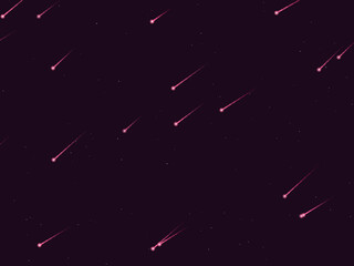 Falling Stars Comet Trails Dark Sky Pattern © iushakovsky