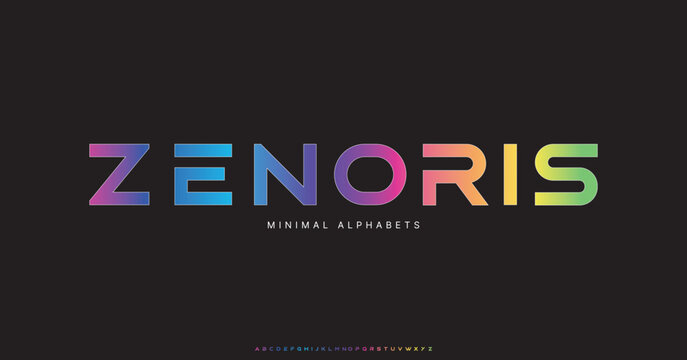 Futuristic Minimal Typeface. Sports Tech Gaming Font for Logo Design, Branding, UI, and Digital Use