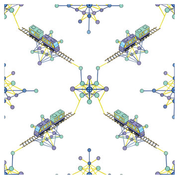 Intricate molecular crystalline structures in vibrant 3D rendering with scientific precision, concept for chemistry education, pharmaceutical research, nanotechnology innovation, and scientific