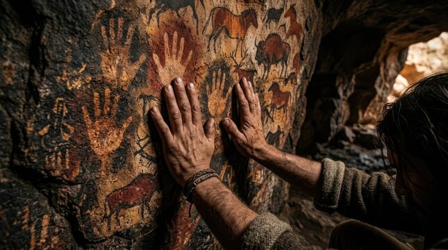 Hands Working Together In Close Up Dim Lighting
