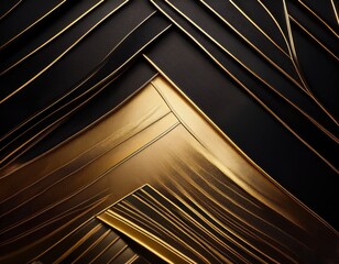 Naklejka premium luxury black and gold abstract texture smooth lighting high detail