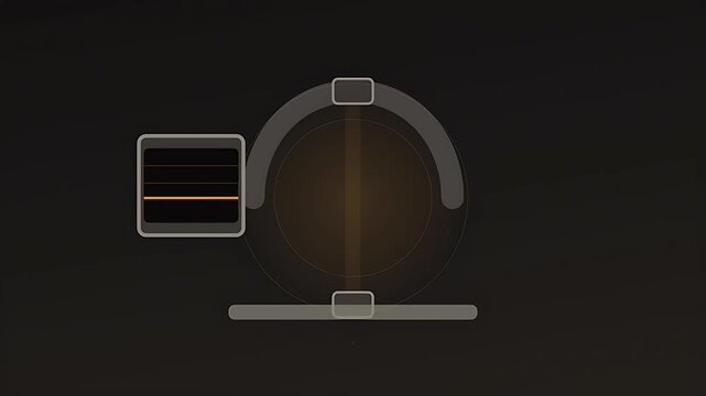 Futuristic holographic user interface displaying dynamic analytical graphs and segmented data controls in deep space environment