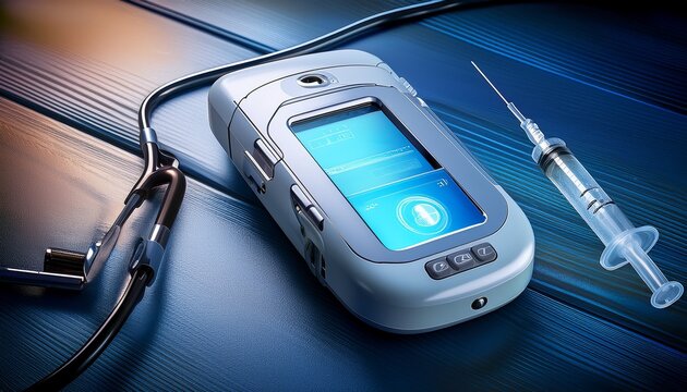handheld medical device for injection and health monitoring