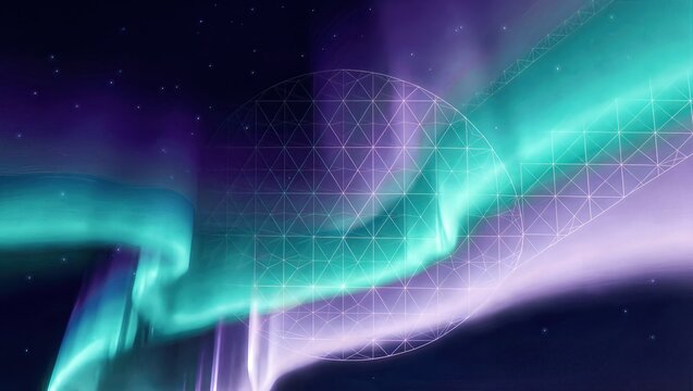 Synthetic Aurora Illuminating Digital Space