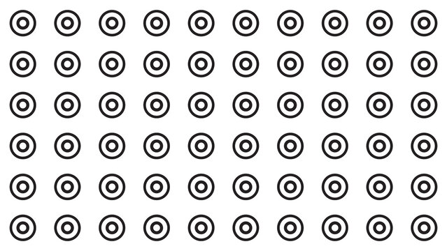 Target symbol pattern background with bullseye background geometric monochrome abstract graphics backdrop wallpaper template ornament decorative structure illustration repeating