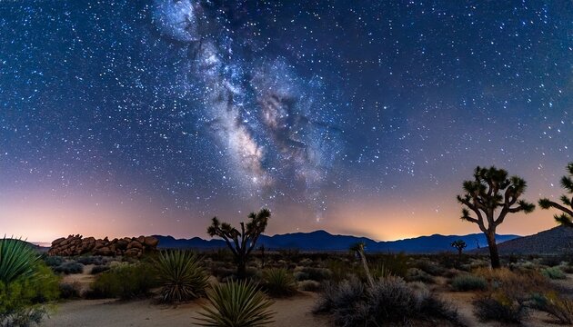 Milky Way In Joshua Tree Np