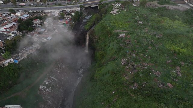 waterfall in the park