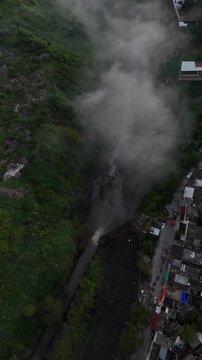 smoke from a car
