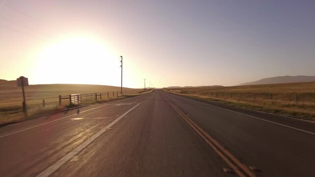 Big Sur Pacific Coast Highway Southbound 9 San Simeon to Morro Bay 08 Rear View MultiCam Driving Plate California USA