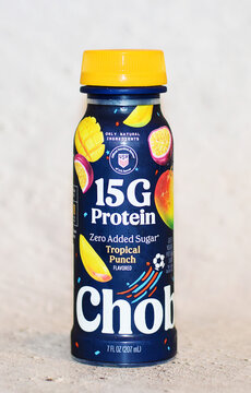 Chobani Zero Added Sugar Greek Yogurt Tropical Punch Flavored Protein Drink
