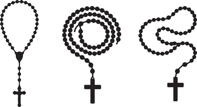 Minimalist religious cross pendants on chains. Simple Christian jewelry symbols for faith and devotion designs.