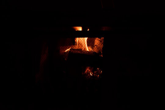 Fogo em lareira