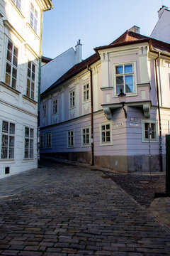 Streetscape in Old Town, Bratislava, Slovakia
