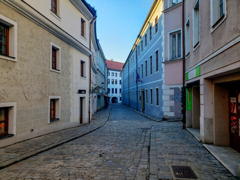 Streetscape in Old Town, Bratislava, Slovakia