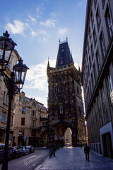 Naklejka premium The Powder Tower, Prague or Prasna Brana, Czech Republic