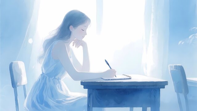 Young Woman Journaling for Self-Reflection, Mindfulness, and Personal Growth