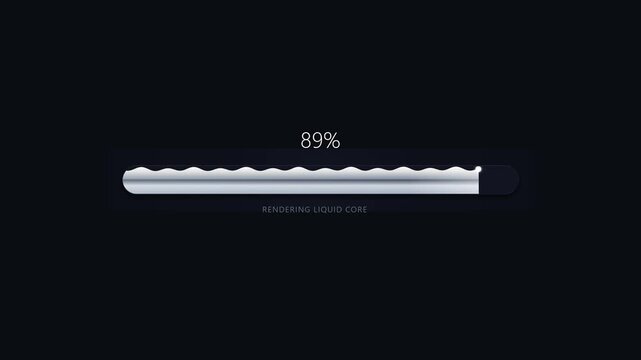 Animated of Liquid Mercury Fluid Progress