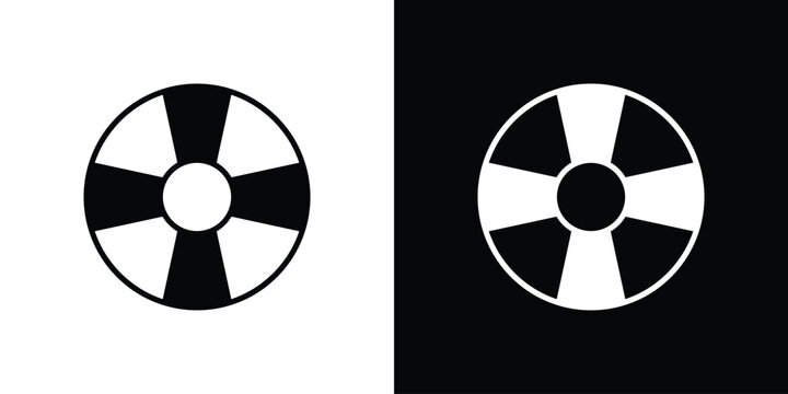 Life buoy icon for creative designs