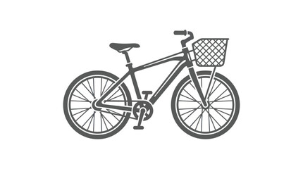 Fototapeta premium A bicycle with a basket.