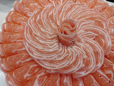sliced pork for hot pot